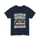 Bourbon Improves With Age Bourbon T-Shirt - Navy