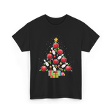 Bowling Christmas Tree Bowling T-Shirt - Black