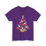 Bowling Christmas Tree Bowling T-Shirt - Purple