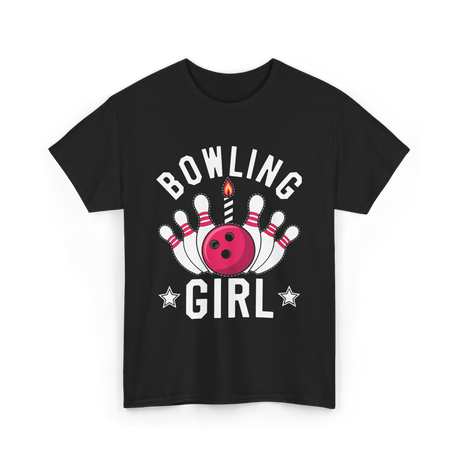 Bowling Girl Bowling T-Shirt - Black