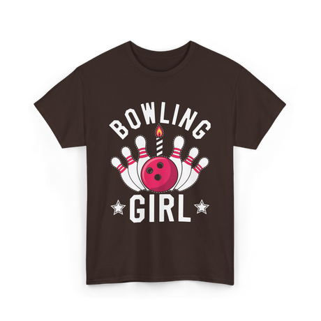 Bowling Girl Bowling T-Shirt - Dark Chocolate