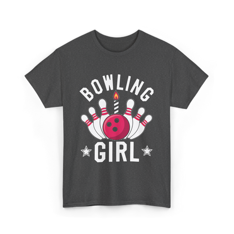 Bowling Girl Bowling T-Shirt - Dark Heather