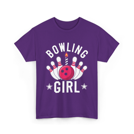 Bowling Girl Bowling T-Shirt - Purple