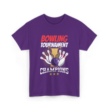 Bowling Tournament Champions Bowling T-Shirt - Purple