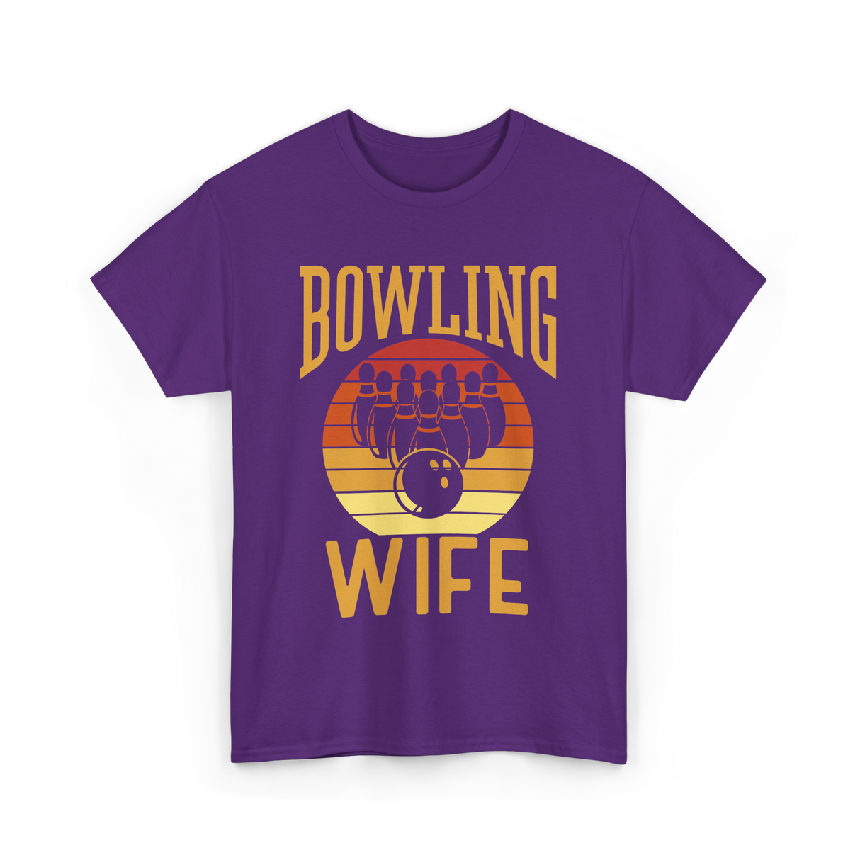 Bowling Wife Bowling Lover T-Shirt - Purple