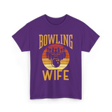 Bowling Wife Bowling Lover T-Shirt - Purple