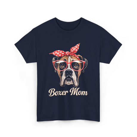 Boxer Mom Boxer Dog Lover T-Shirt - Navy