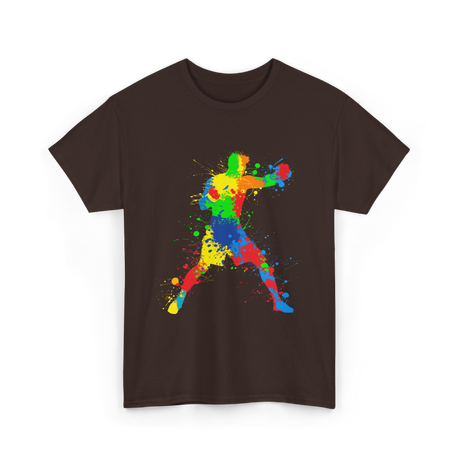 Boxing Colorful Fighter Boxing T-Shirt - Dark Chocolate