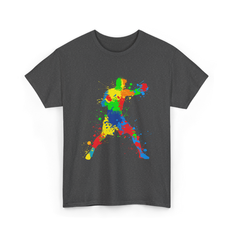 Boxing Colorful Fighter Boxing T-Shirt - Dark Heather