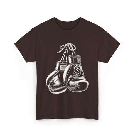 Boxing Gloves Boxing Fighter T-Shirt - Dark Chocolate