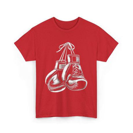 Boxing Gloves Boxing Fighter T-Shirt - Red