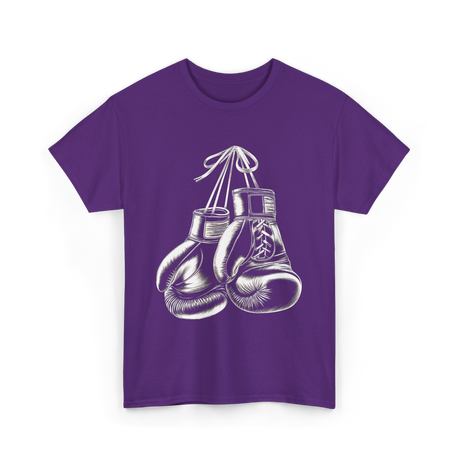 Boxing Gloves Boxing Fighter T-Shirt - Purple