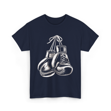 Boxing Gloves Boxing Fighter T-Shirt - Navy