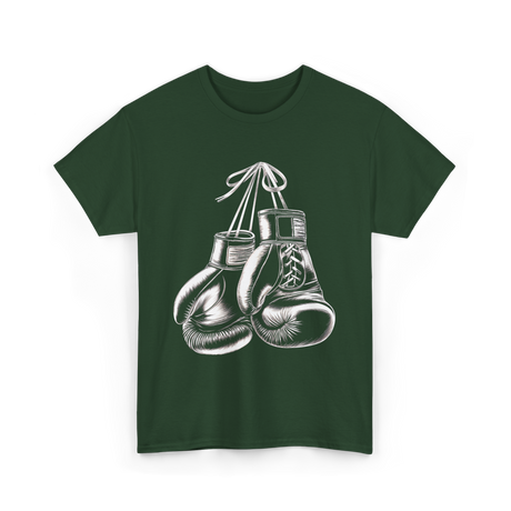 Boxing Gloves Boxing Fighter T-Shirt - Forest Green