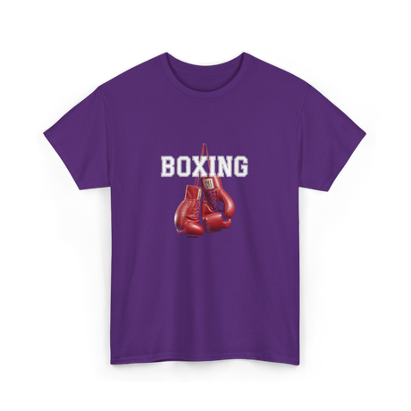 Boxing Gloves Boxing Sport T-Shirt - Purple