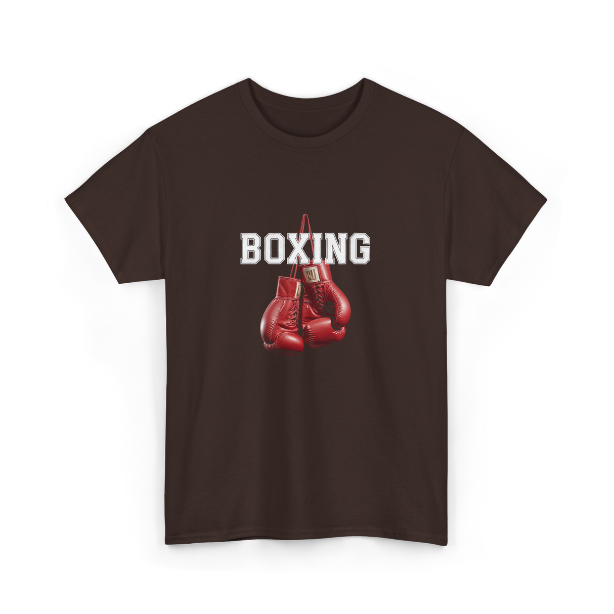 Boxing Gloves Boxing Sport T-Shirt - Dark Chocolate