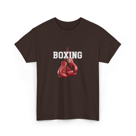 Boxing Gloves Boxing Sport T-Shirt - Dark Chocolate