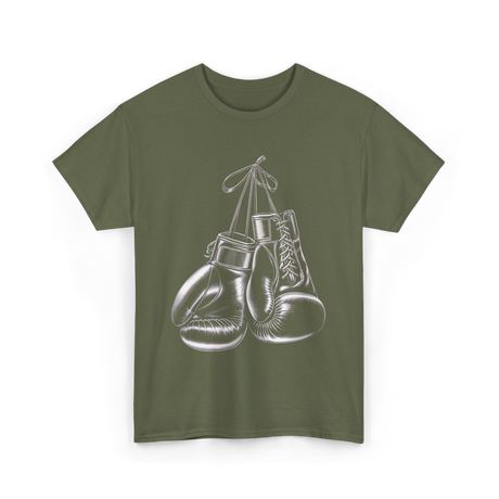 Boxing Gloves Boxing T-Shirt - Military Green