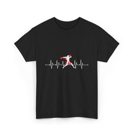 Boxing Heartbeat Sports Boxing T-Shirt - Black