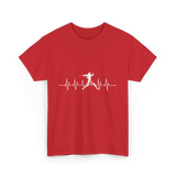 Boxing Heartbeat Sports Boxing T-Shirt - Red