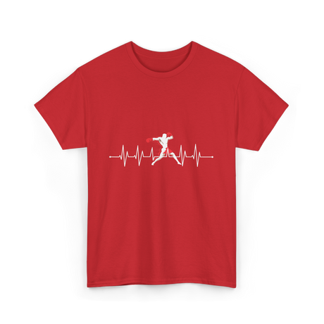 Boxing Heartbeat Sports Boxing T-Shirt - Red