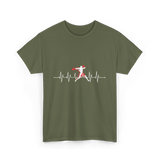 Boxing Heartbeat Sports Boxing T-Shirt - Military Green