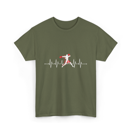 Boxing Heartbeat Sports Boxing T-Shirt - Military Green