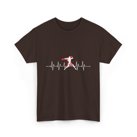 Boxing Heartbeat Sports Boxing T-Shirt - Dark Chocolate