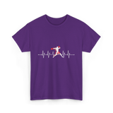 Boxing Heartbeat Sports Boxing T-Shirt - Purple