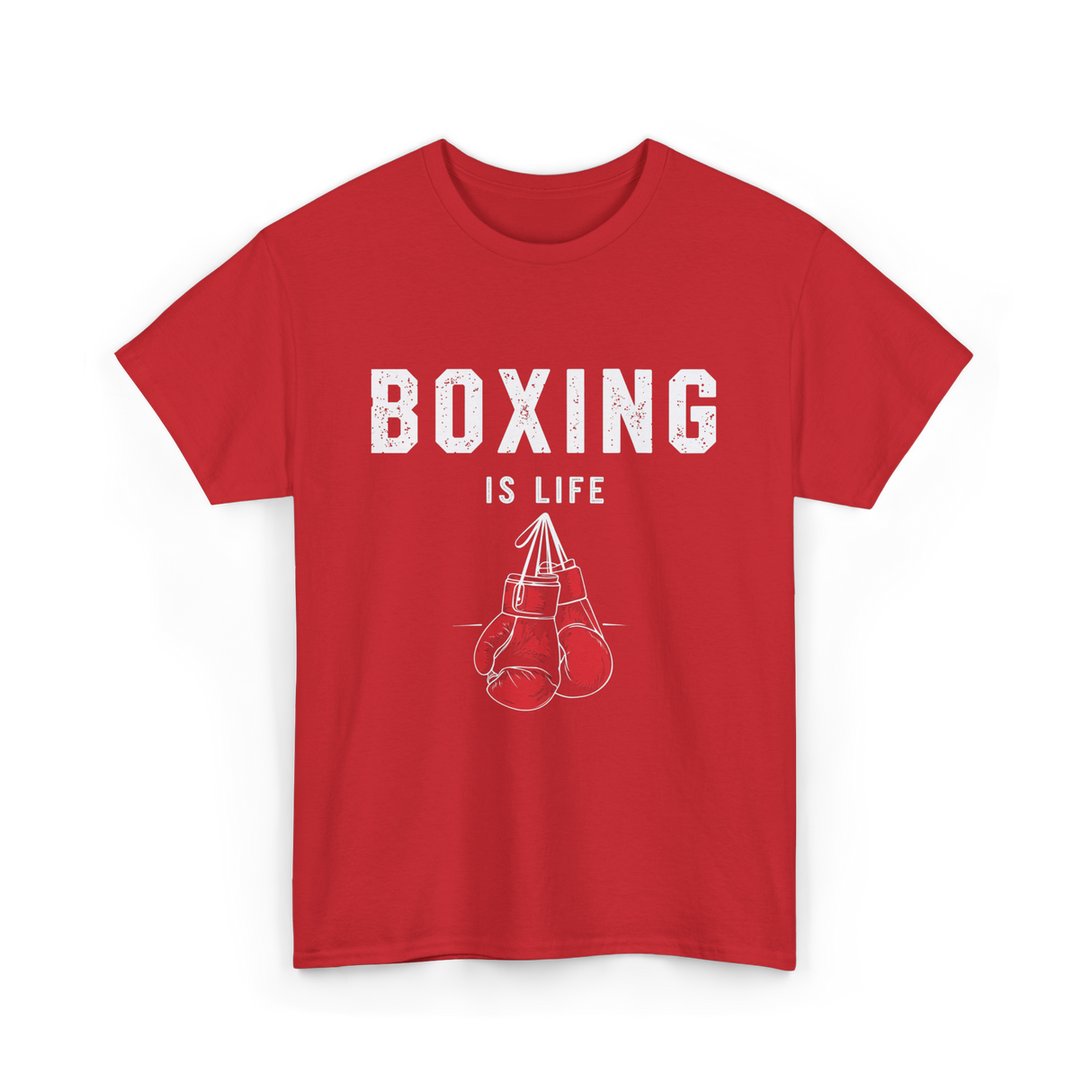 Boxing Is Life Boxing Sport T-Shirt - Red