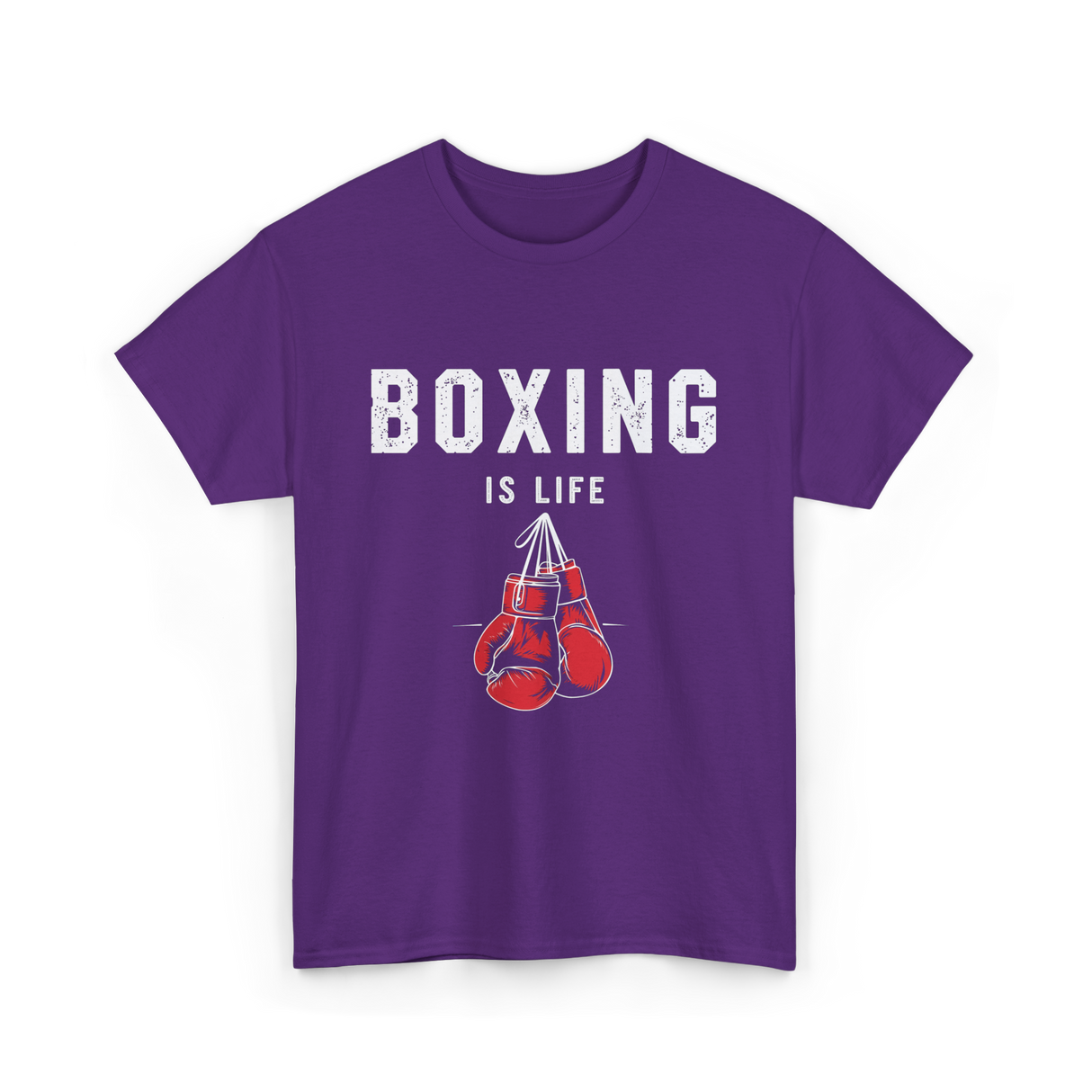 Boxing Is Life Boxing Sport T-Shirt - Purple