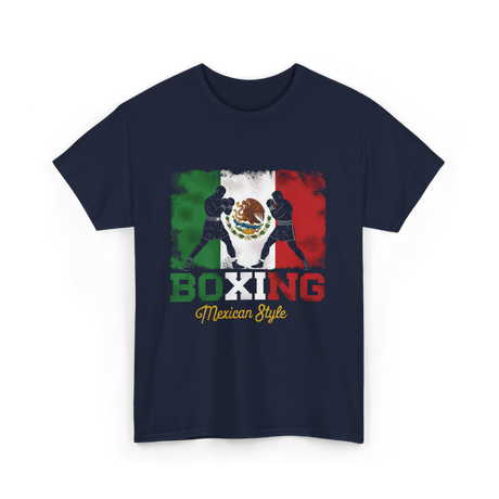 Boxing Mexican Style Boxing T-Shirt - Navy