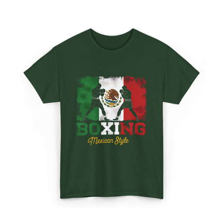 Boxing Mexican Style Boxing T-Shirt - Forest Green