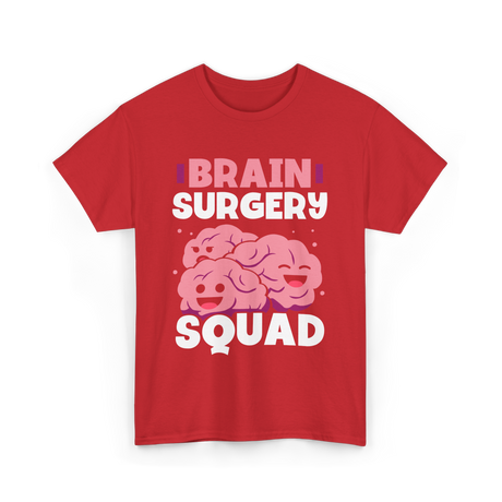 Brain Surgery Squad Brain Health T-Shirt - Red