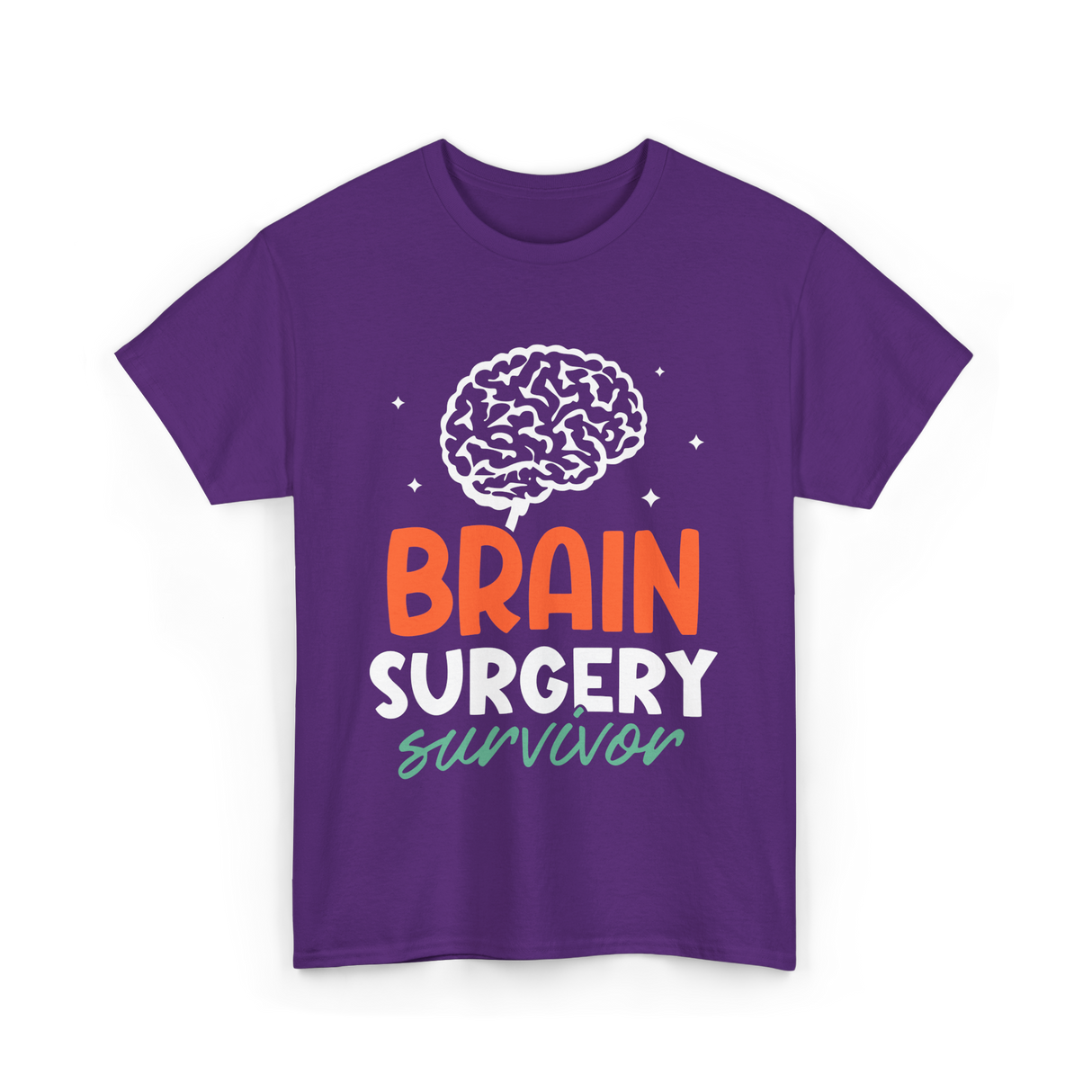 Brain Surgery Survivor Brain Surgery T-Shirt - Purple