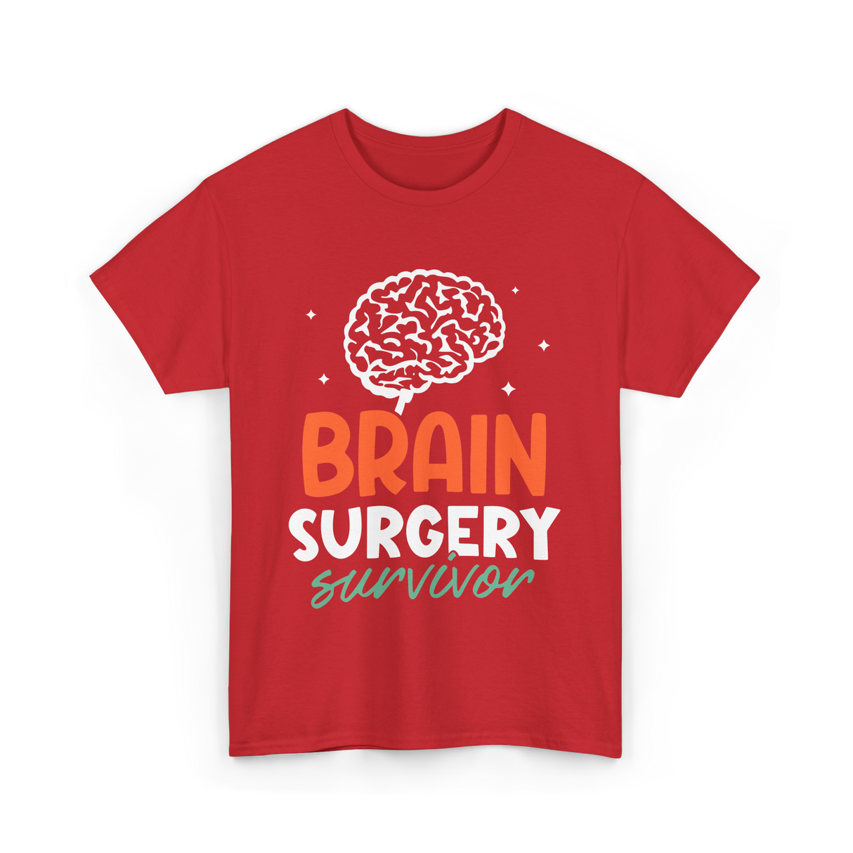 Brain Surgery Survivor Brain Surgery T-Shirt - Red