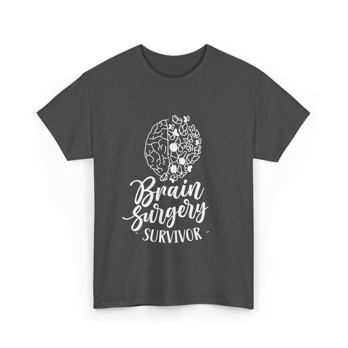 Brain Surgery Survivor Medical Journey T-Shirt - Dark Heather