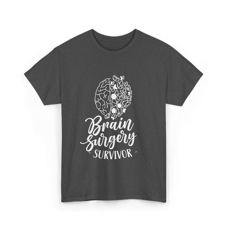 Brain Surgery Survivor Medical Journey T-Shirt - Dark Heather