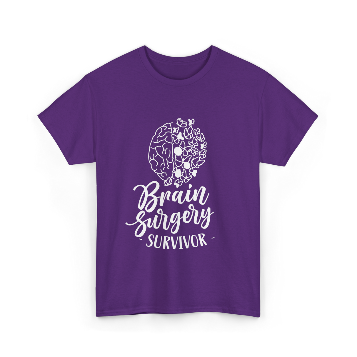 Brain Surgery Survivor Medical Journey T-Shirt - Purple