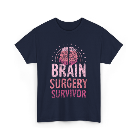 Brain Surgery Survivor Support T-Shirt - Navy