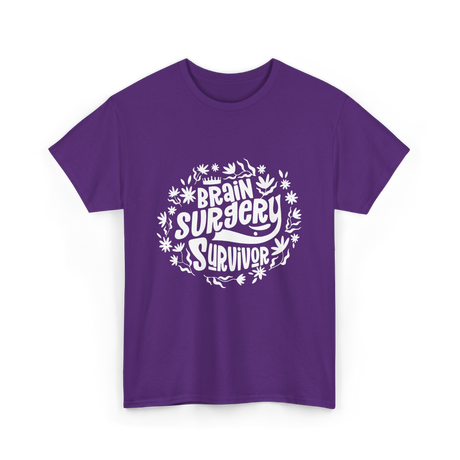 Brain Surgery Survivor T-Shirt - Purple