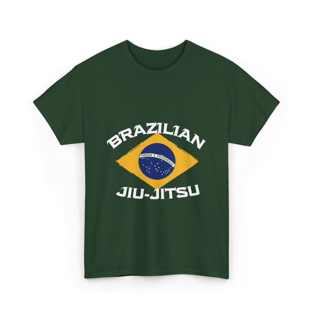 Brazilian Jiu Jitsu BJJ Grappling T-Shirt - Forest Green