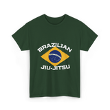 Brazilian Jiu Jitsu BJJ Grappling T-Shirt - Forest Green