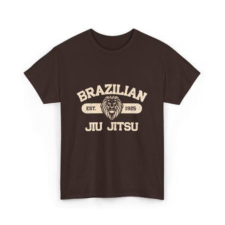 Brazilian Jiu Jitsu BJJ Lion T-Shirt - Dark Chocolate