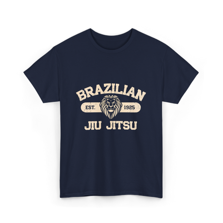 Brazilian Jiu Jitsu BJJ Lion T-Shirt - Navy