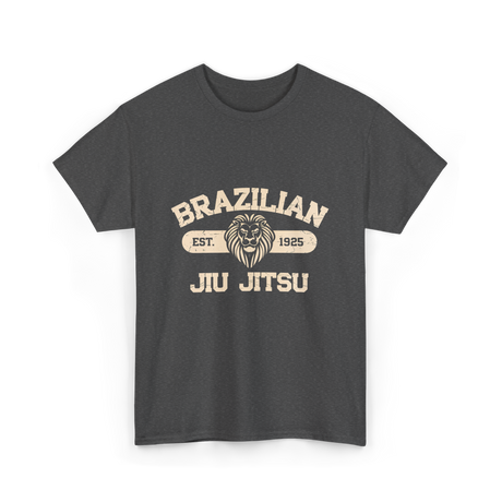 Brazilian Jiu Jitsu BJJ Lion T-Shirt - Dark Heather