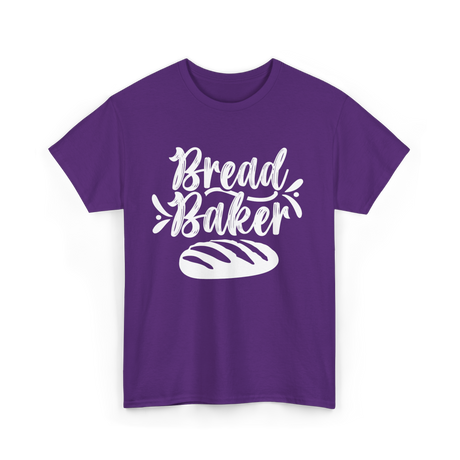 Bread Baker Baking Loaf T-Shirt - Purple