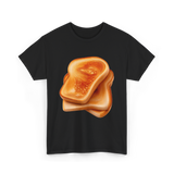 Bread Toast Food Toasting T-Shirt - Black