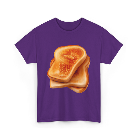 Bread Toast Food Toasting T-Shirt - Purple