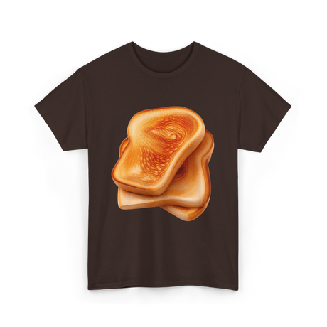 Bread Toast Food Toasting T-Shirt - Dark Chocolate